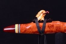 Amboyna Burl Native American Flute, Minor, Low F-4, #H12D